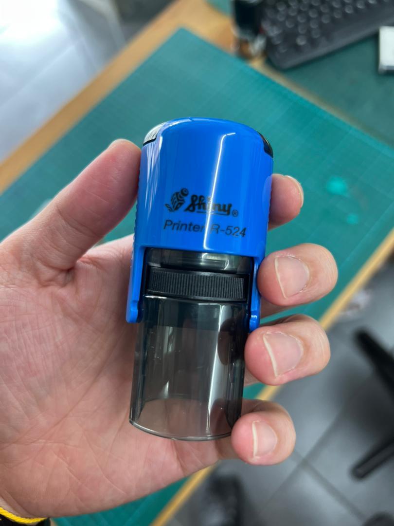 Shiny Round Self-Inking Stamp