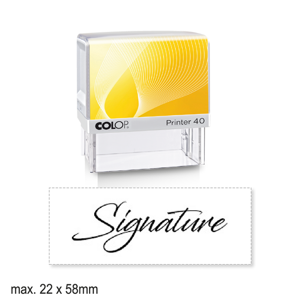 Medium Self-Inking Signature Stamp